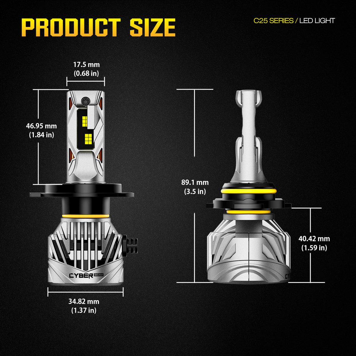 Novsight - Cyberbeam C25 - 9005 1:1