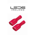 Insulated Female Spade Connectors RED